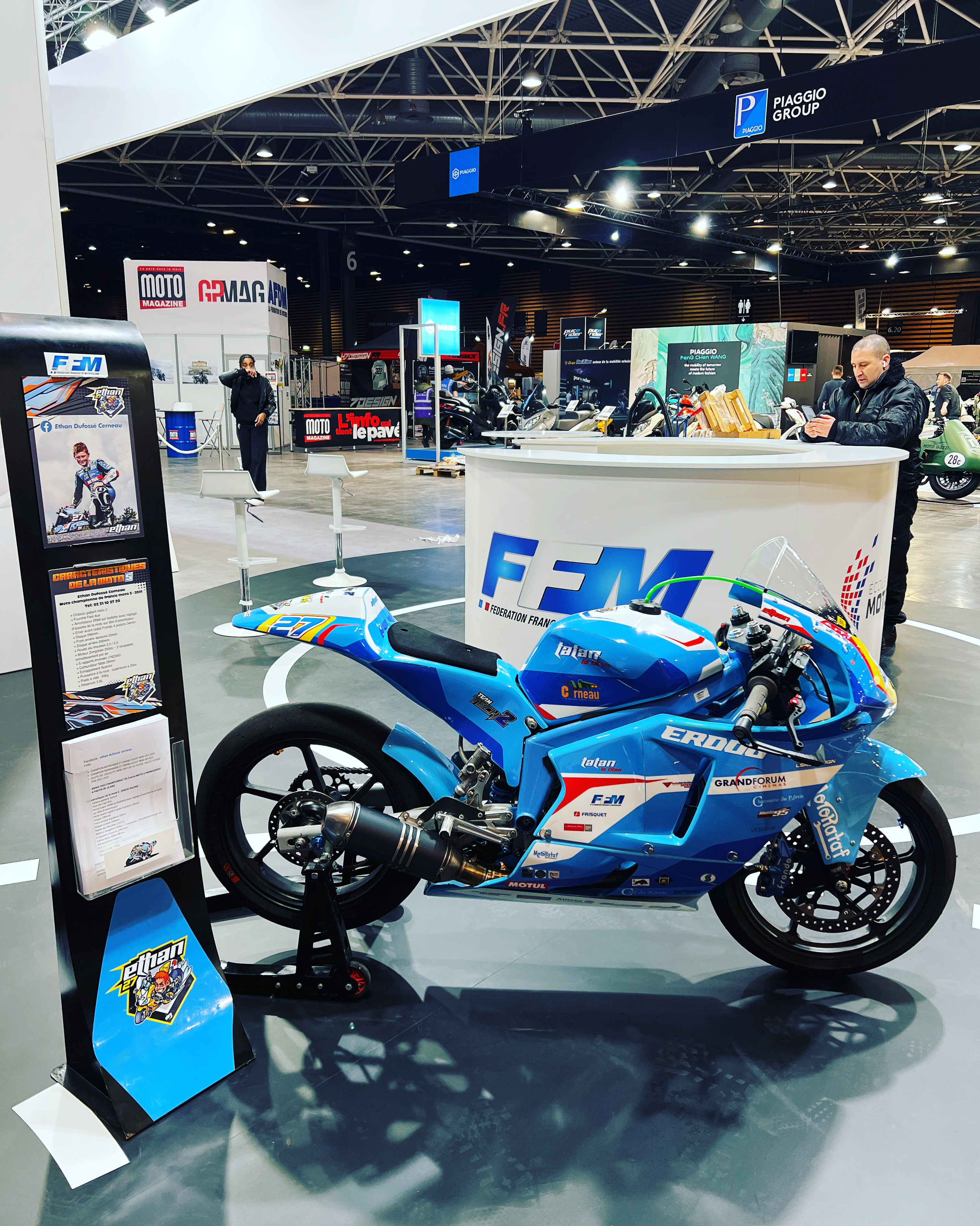 Arthur Dallard en moto 3